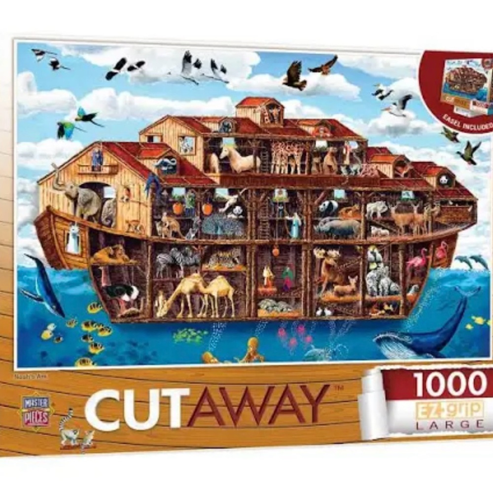 Master Pieces Cutaway Noah’s Ark 1000 EZ Grip Large Puzzle